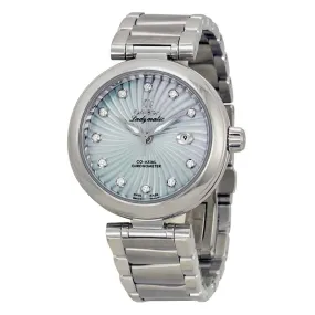 Omega De Ville Ladymatic Blue Mother of Pearl Diamond Dial Automatic Ladies Watch 42530342057002 425.30.34.20.57.002