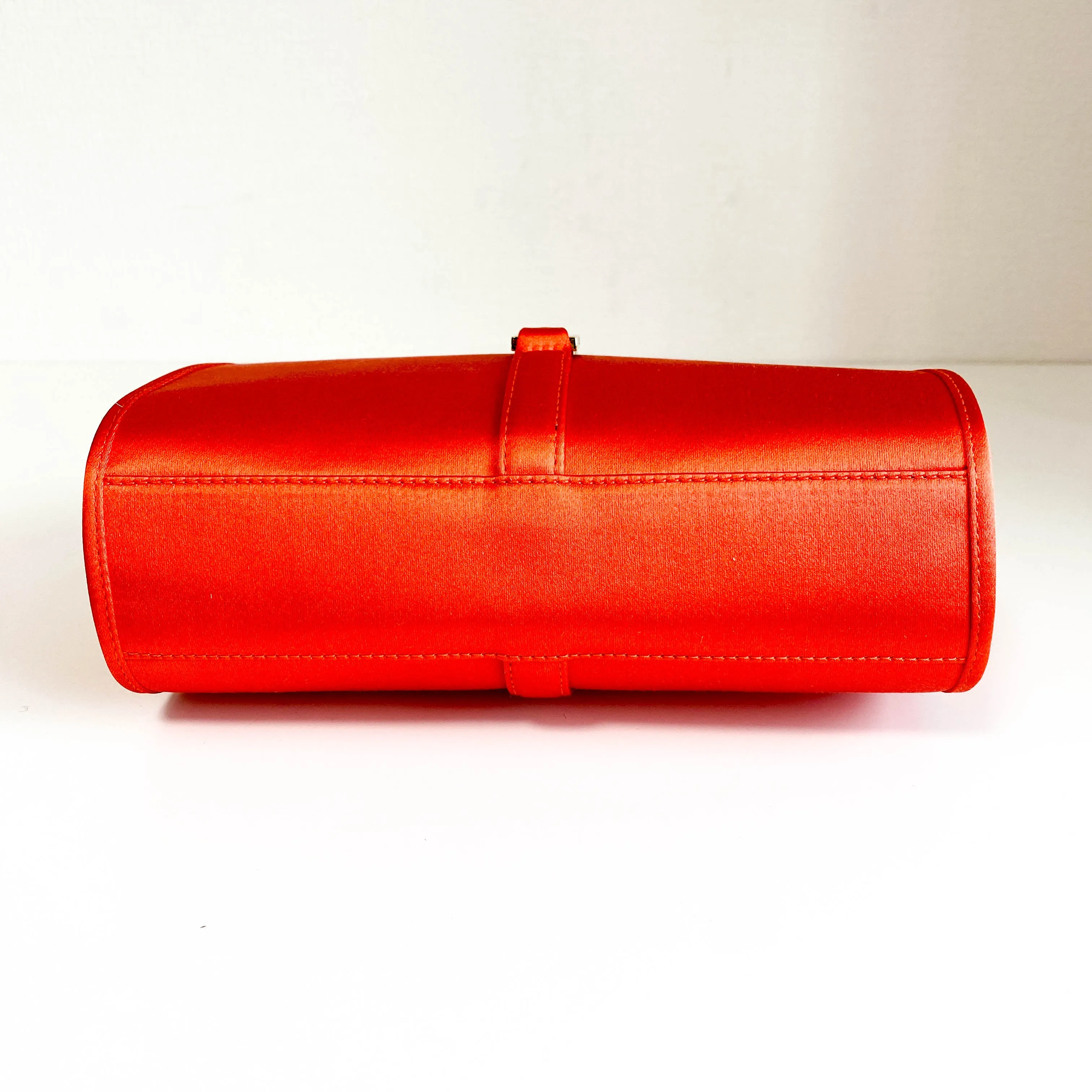 Orange Satin Mini Jackie Handbag