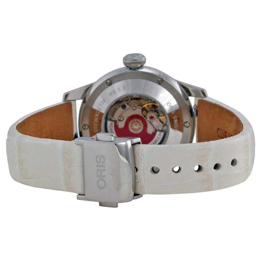 Oris Artelier Date Automatic White Mother Of Pearl Diamond Dial Ladies Watch 561-7687-4091LS 01 561 7687 4091-07 5 14 67FC
