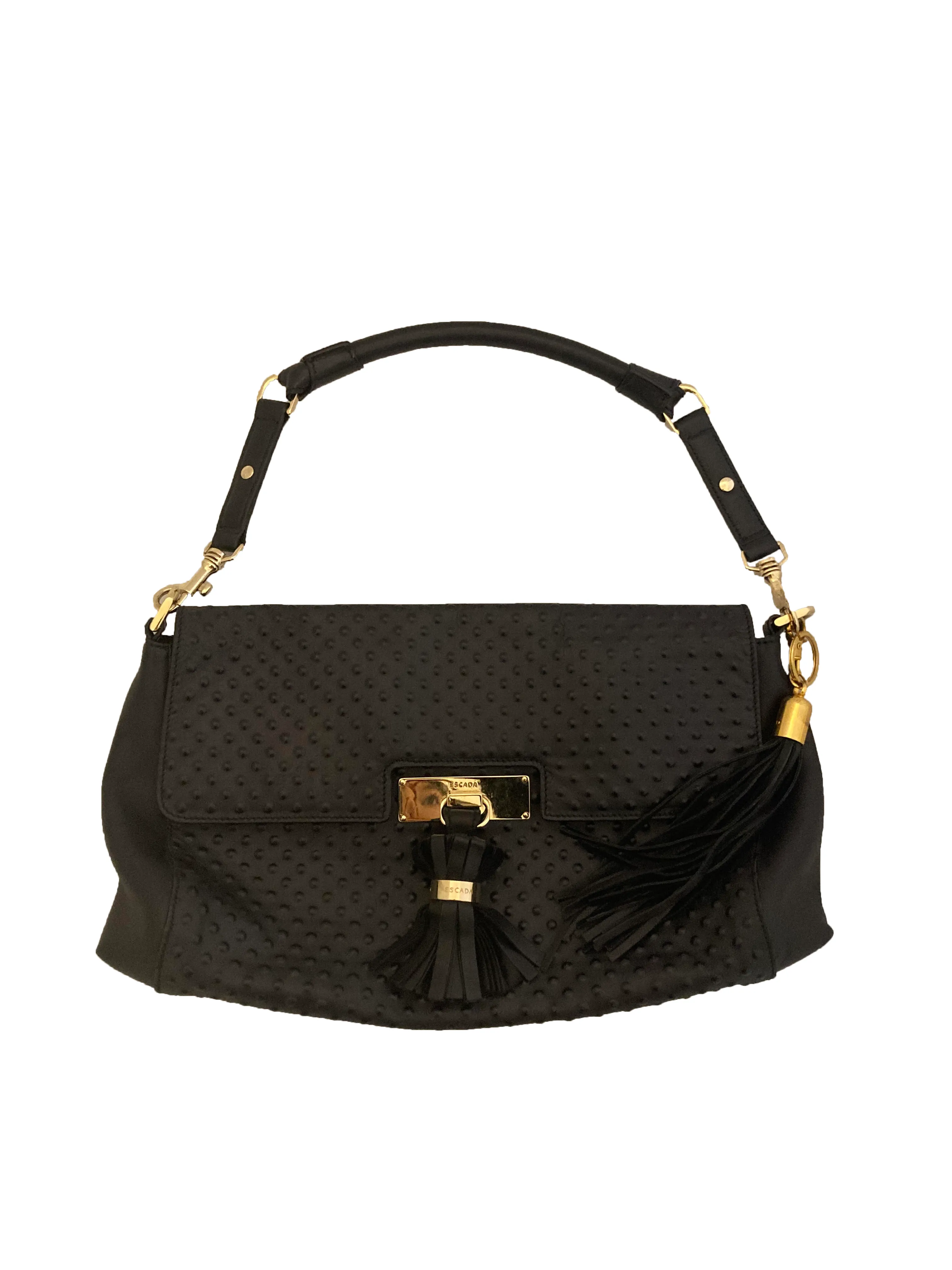 Ostrich Embossed Handbag