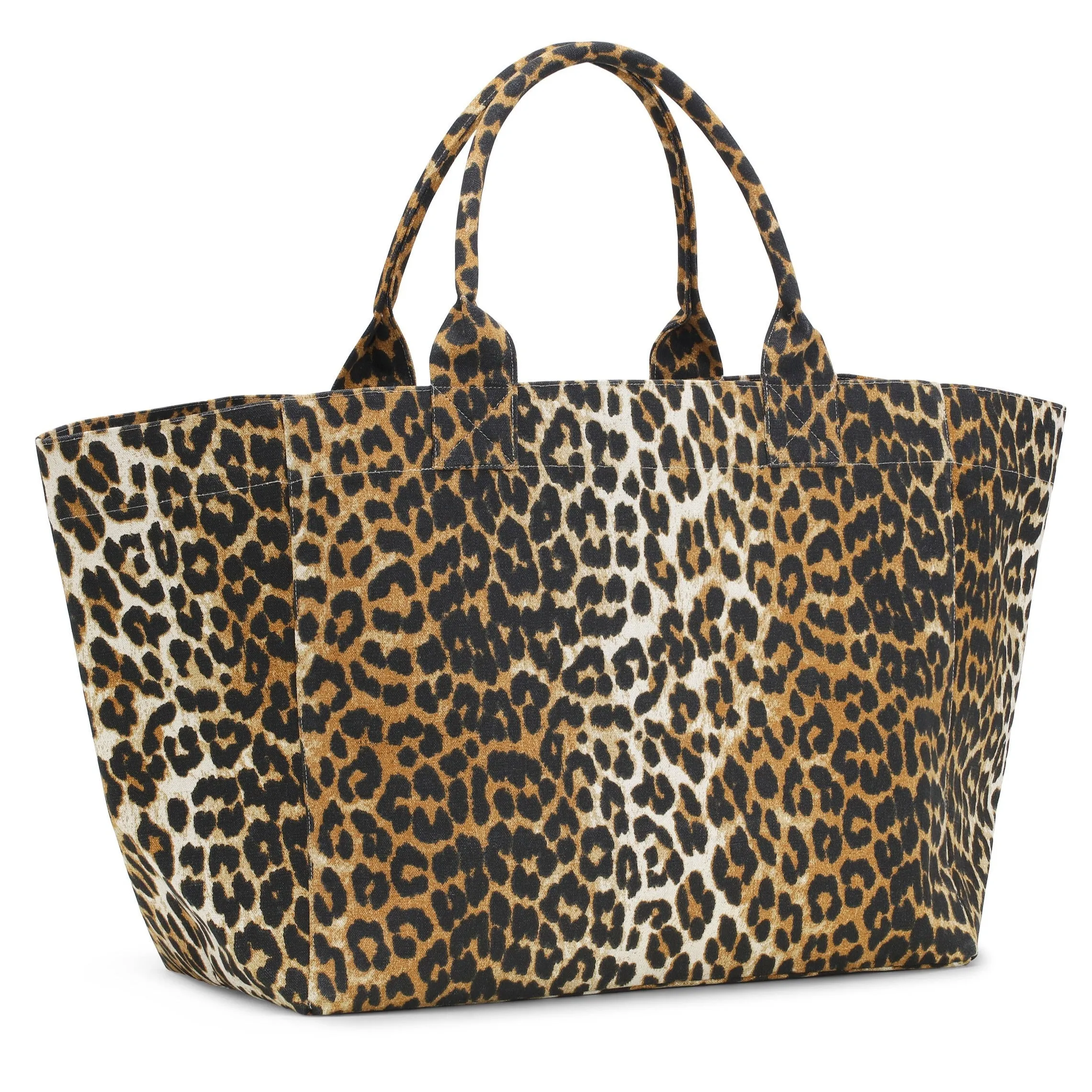 OVERSIZED CANVAS TOTE BAG | LEOPARD
