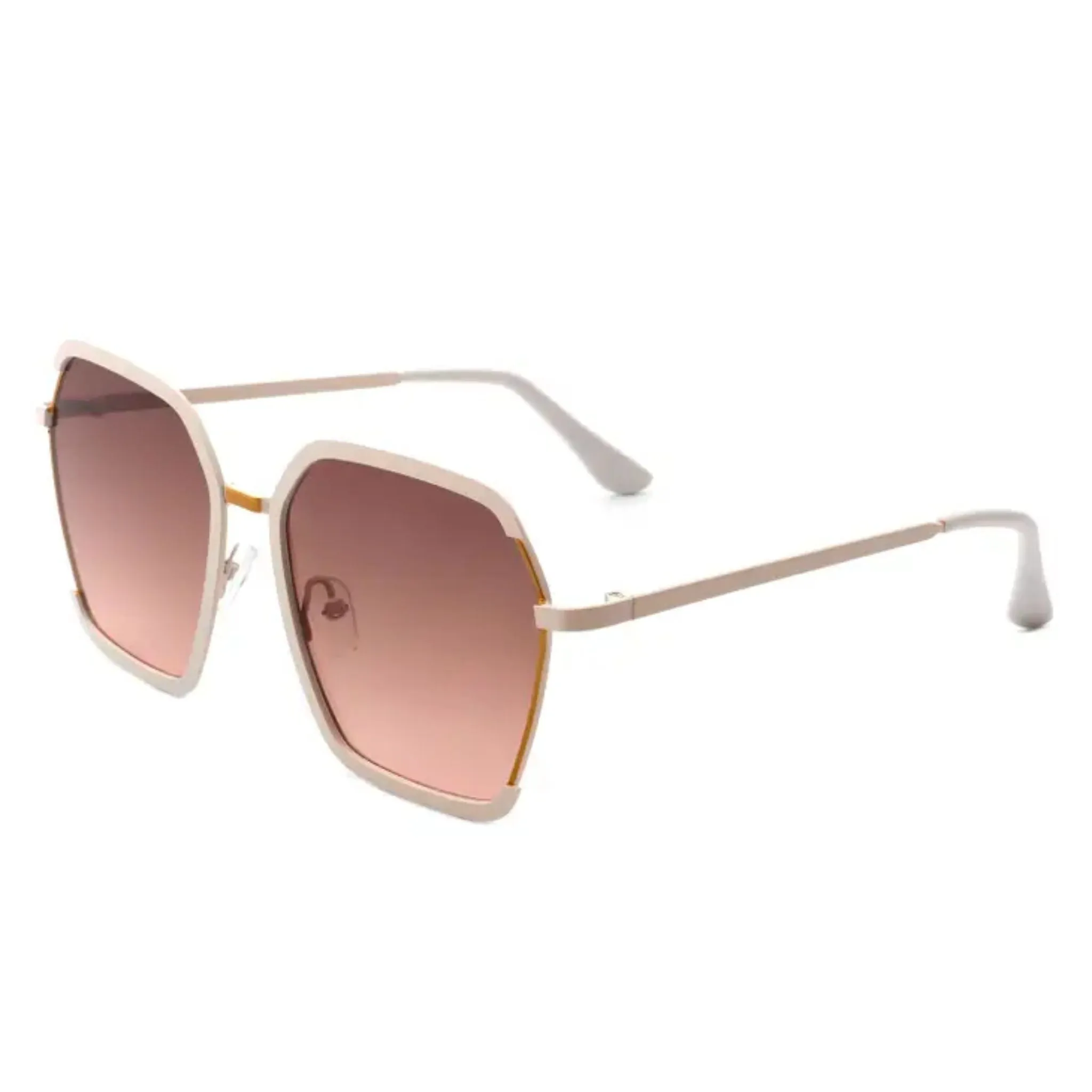 Oversized Half Frame Sunglasses