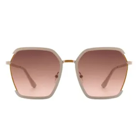 Oversized Half Frame Sunglasses