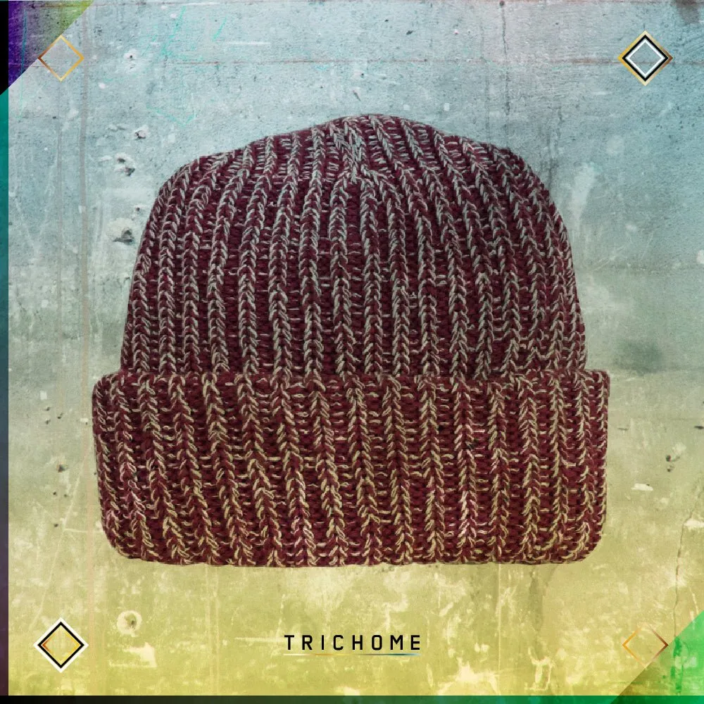 Pacific Northwest Heavy Knit Marled Beanie / Blood & Bone
