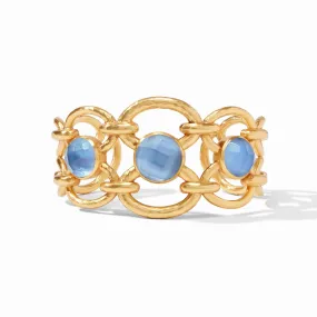 Palermo Cuff Iridescent Chalcedony Blue