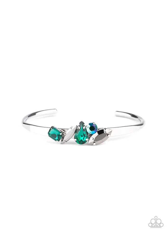 Paparazzi Bracelet ~ Gemstone Grotto - Green