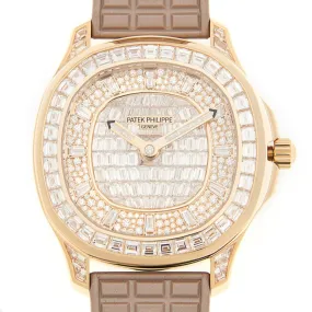Patek Philippe Aquanaut Luce Haute Joaillerie Diamond Silver Dial Unisex Watch 5062-450R-001