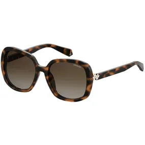 Polaroid Women's Sunglasses - Havana Plastic Butterfly Frame | PLD 4064/F/S/X 86