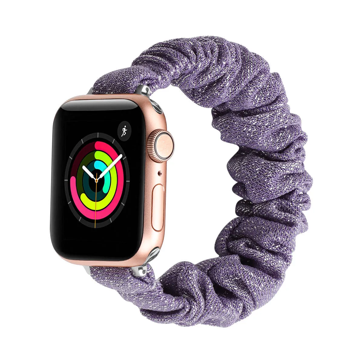 Polyester wreath scrunchy watch band W24MAW8394