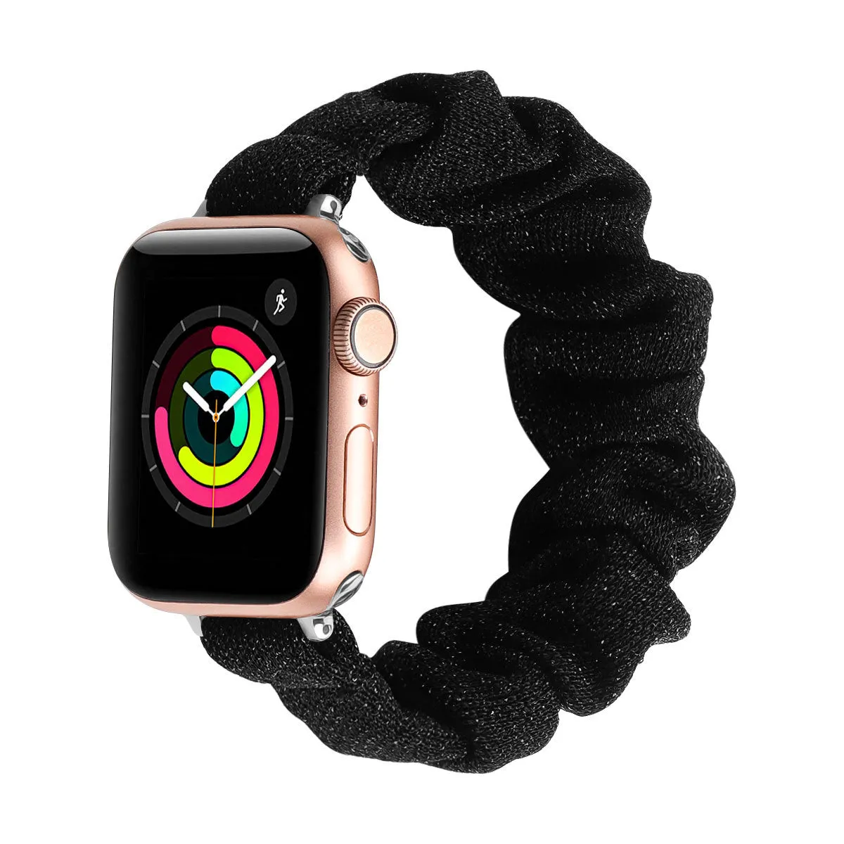 Polyester wreath scrunchy watch band W24MAW8394