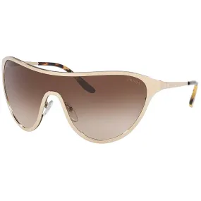 Prada Women's Sunglasses - Pale Gold Metal Shield Frame | PRADA 0PR 72VS ZVN6S133