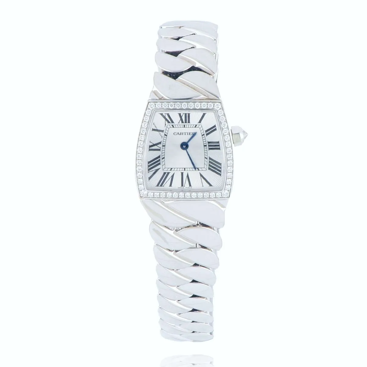 Pre-owned Cartier La Donna 18ct White Gold Diamond Set Watch