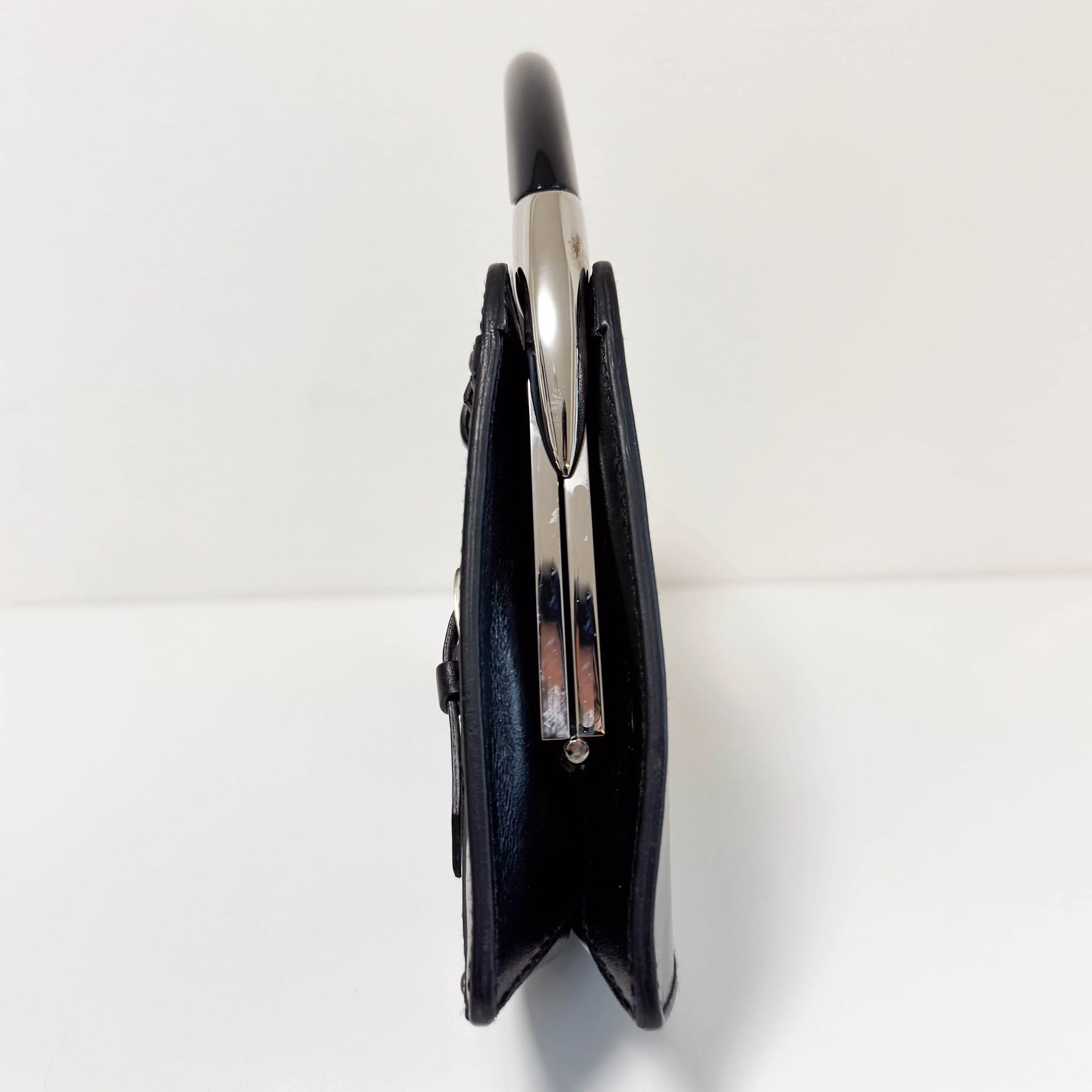 Punk Series Black Clutch Handbag