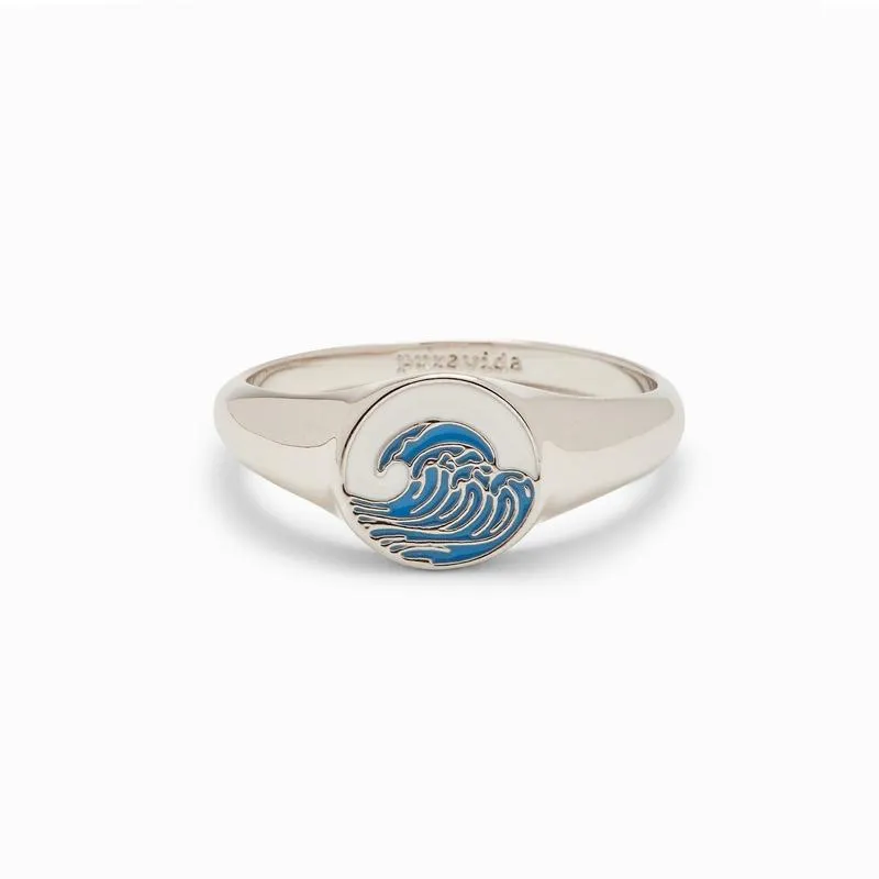 Pura Vida Bracelets - Make Waves Signet Ring
