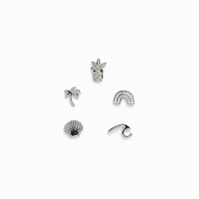 Pura Vida Bracelets Playa Stud Set