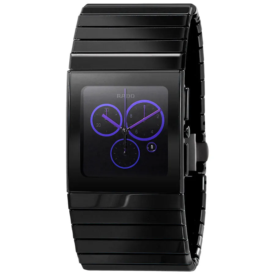 Rado Ceramica Chronograph Black Dial Men's Watch R21714182