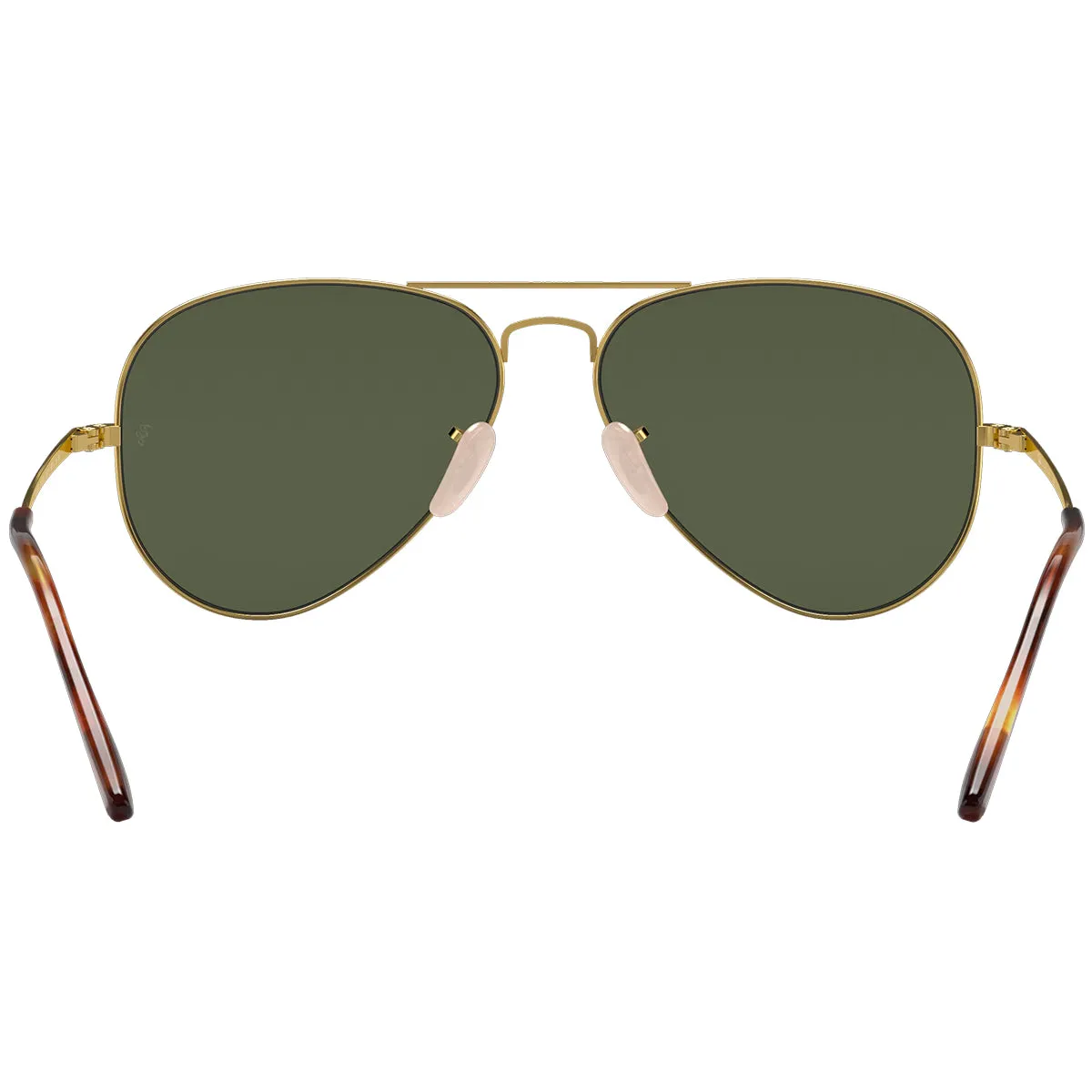 Ray-Ban Aviator Metal II Sunglasses - Polished Gold/Green