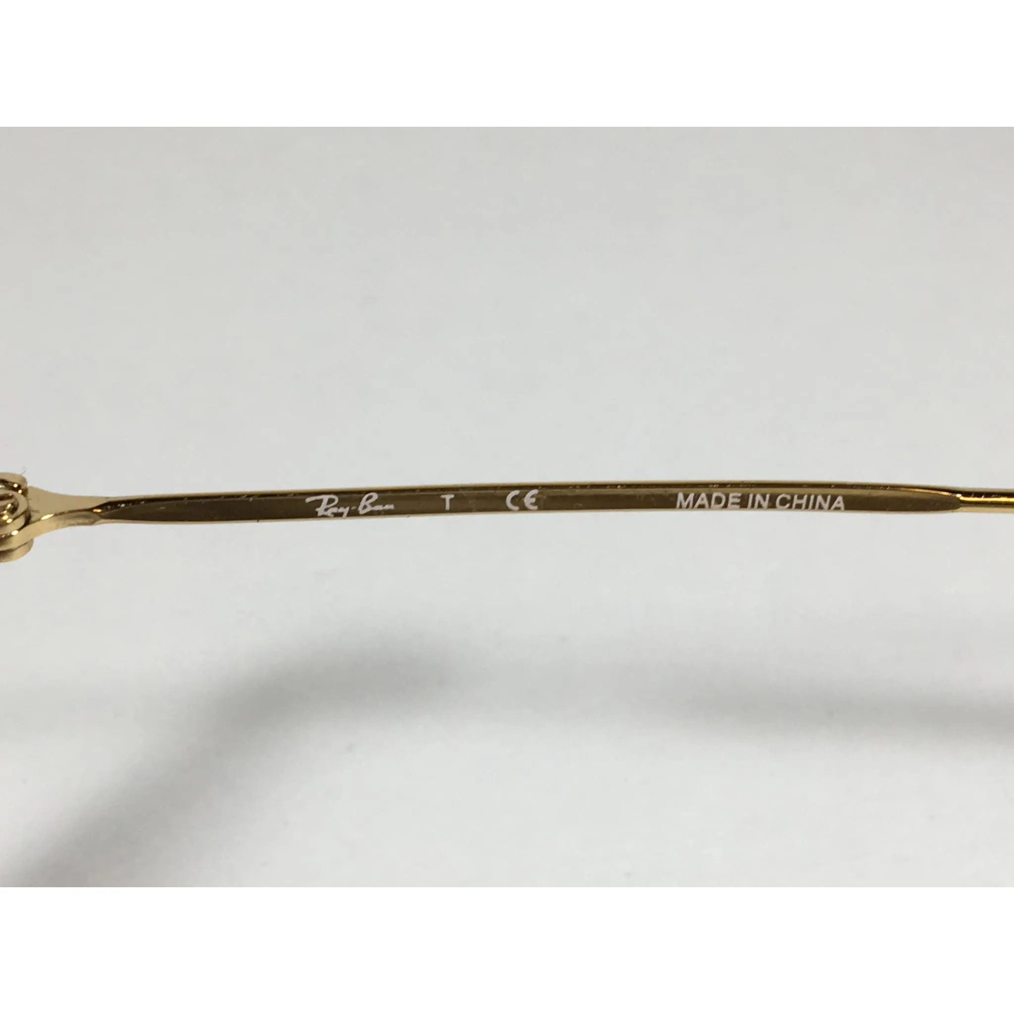 Ray-Ban RB3293 001/13 Highstreet Aviator Sunglasses Gold Frame Brown Gradient Lens