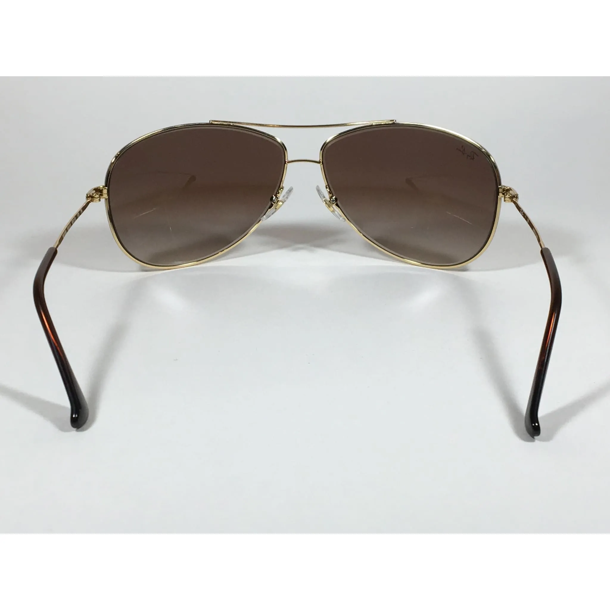 Ray-Ban RB3293 001/13 Highstreet Aviator Sunglasses Gold Frame Brown Gradient Lens