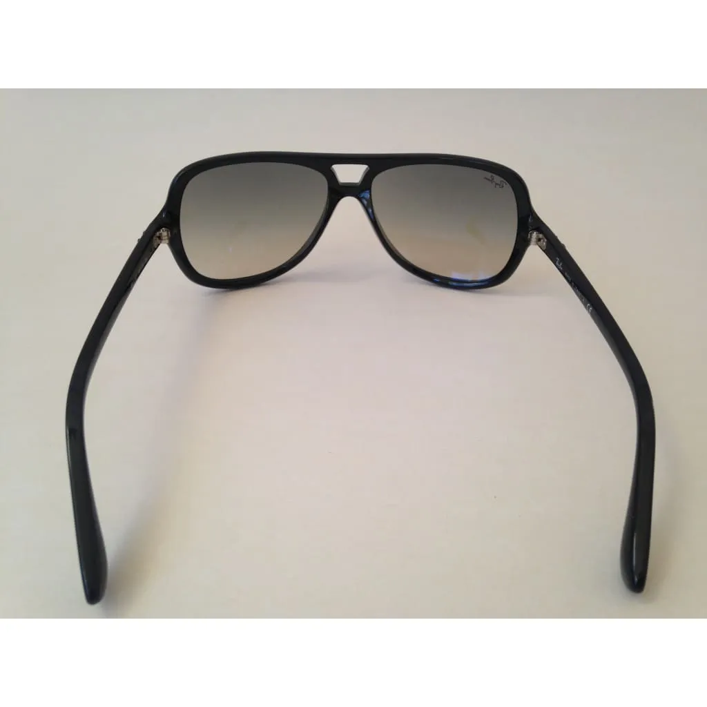 Ray-Ban Turbo Aviator Sunglasses Black Gray Gradient RB4162 601/32 59mm