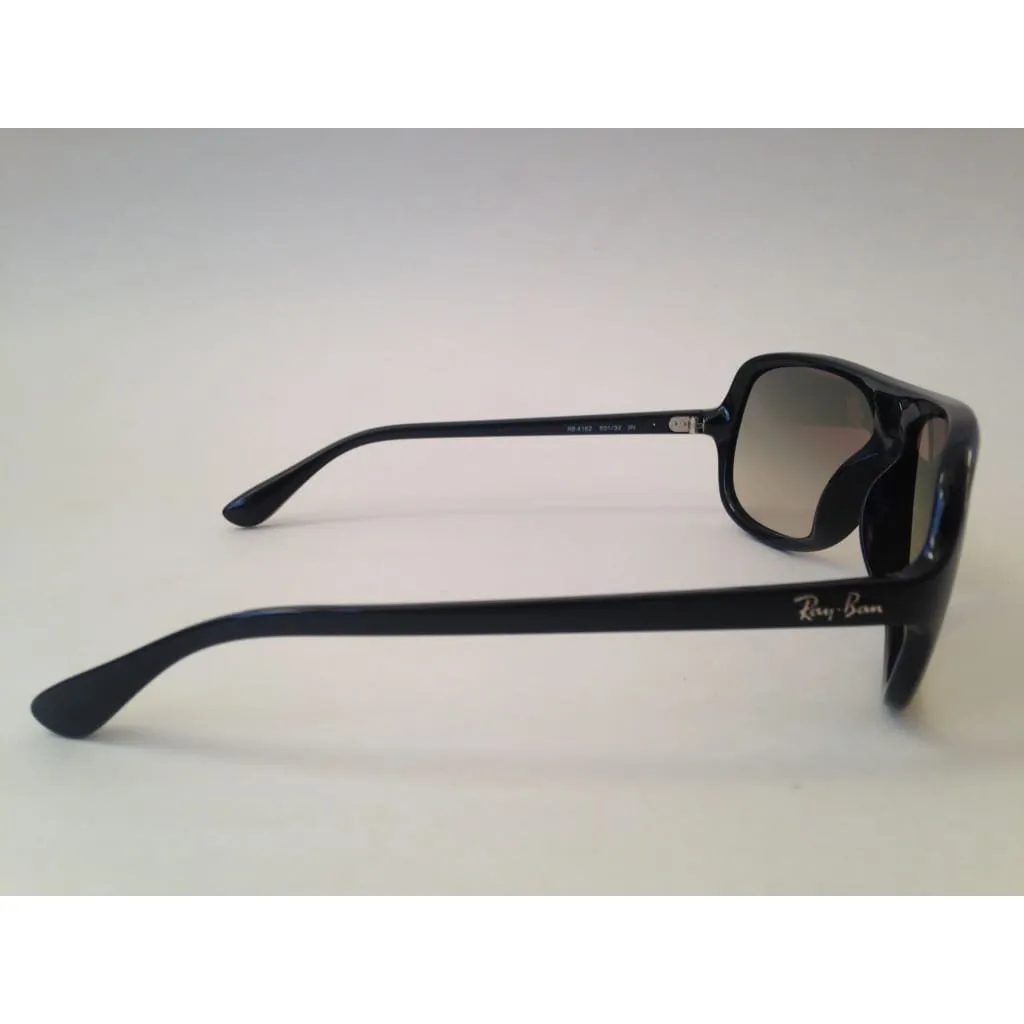 Ray-Ban Turbo Aviator Sunglasses Black Gray Gradient RB4162 601/32 59mm
