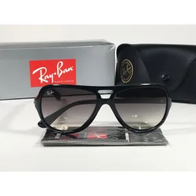 Ray-Ban Turbo Aviator Sunglasses Black Gray Gradient RB4162 601/32 59mm