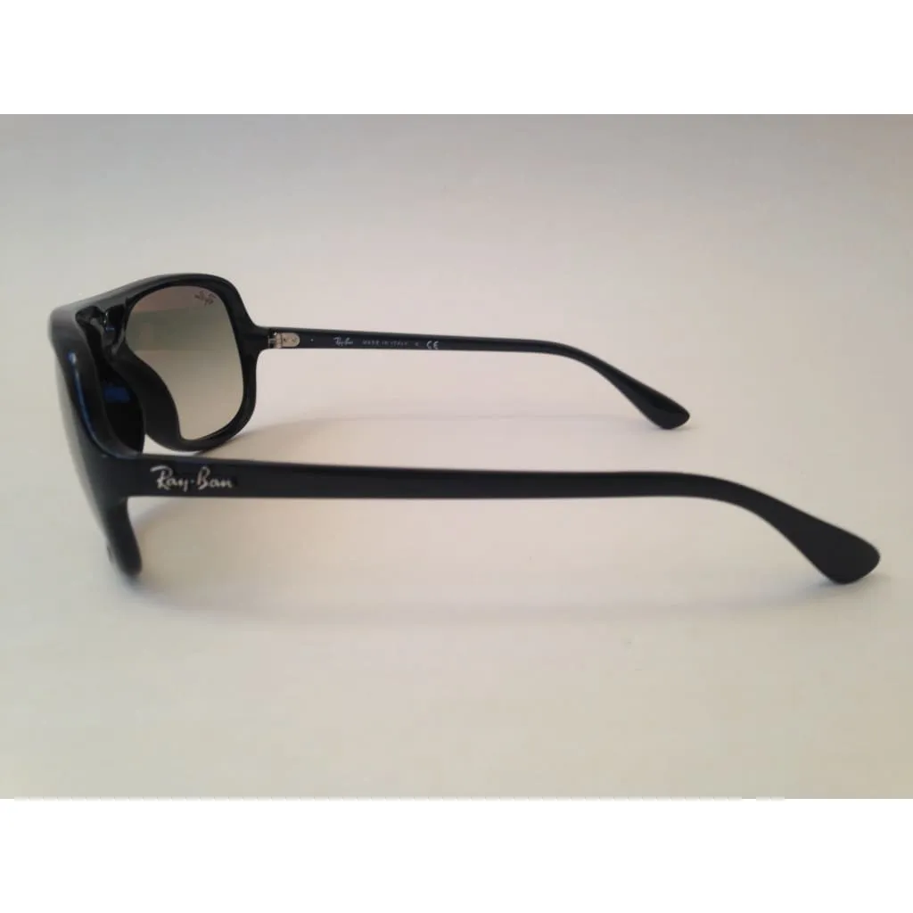 Ray-Ban Turbo Aviator Sunglasses Black Gray Gradient RB4162 601/32 59mm