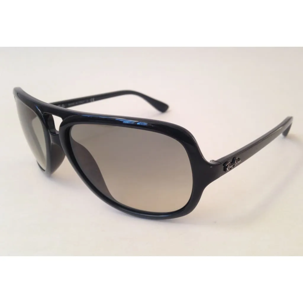 Ray-Ban Turbo Aviator Sunglasses Black Gray Gradient RB4162 601/32 59mm