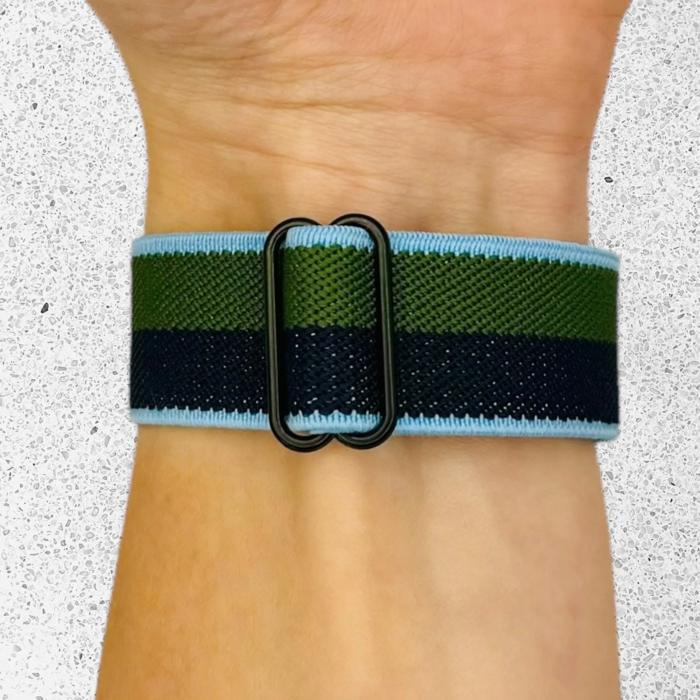 Replacement Braided Loop Flex 22mm Watch Straps compatible with most watches