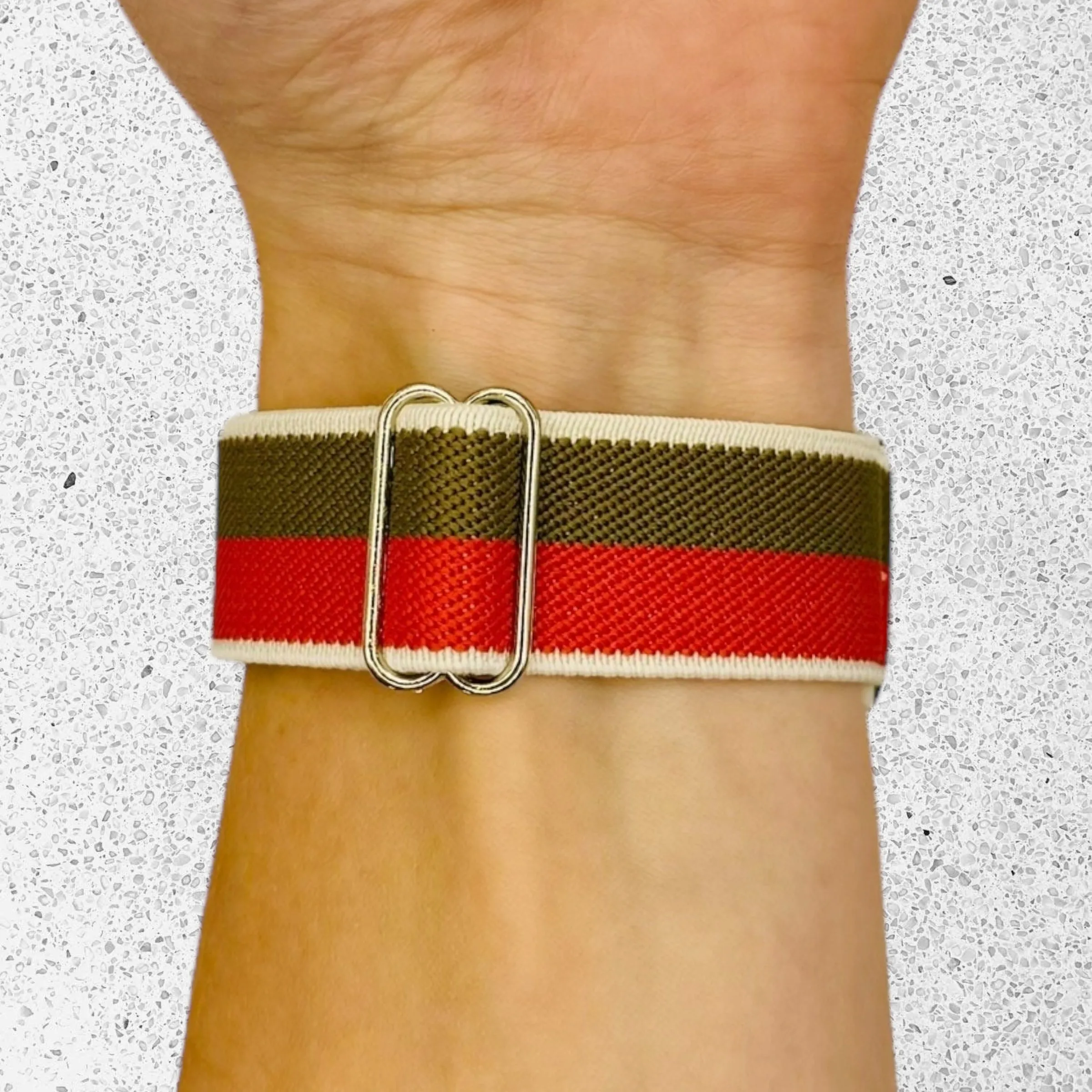 Replacement Braided Loop Flex 22mm Watch Straps compatible with most watches