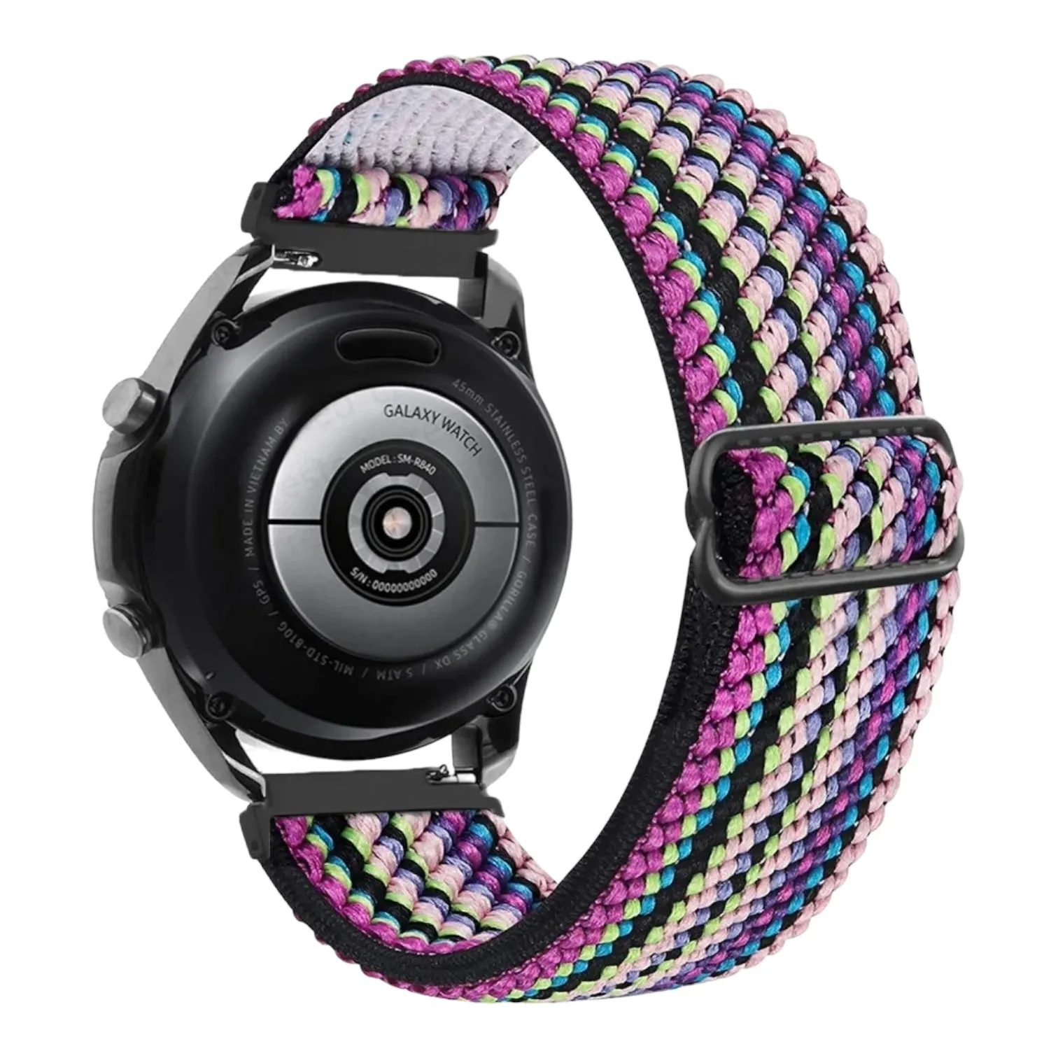 Replacement Braided Loop Flex 22mm Watch Straps compatible with most watches