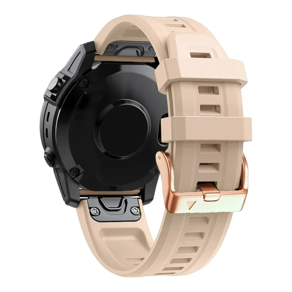 Replacement Rose Gold Silicone QuickFit Compatible Watch Straps