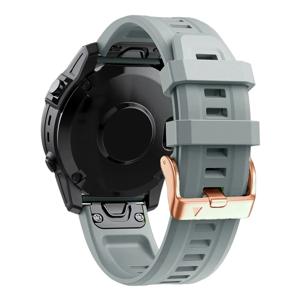 Replacement Rose Gold Silicone QuickFit Compatible Watch Straps