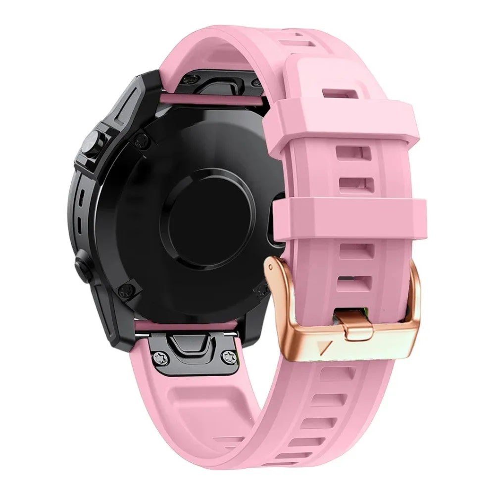 Replacement Rose Gold Silicone QuickFit Compatible Watch Straps