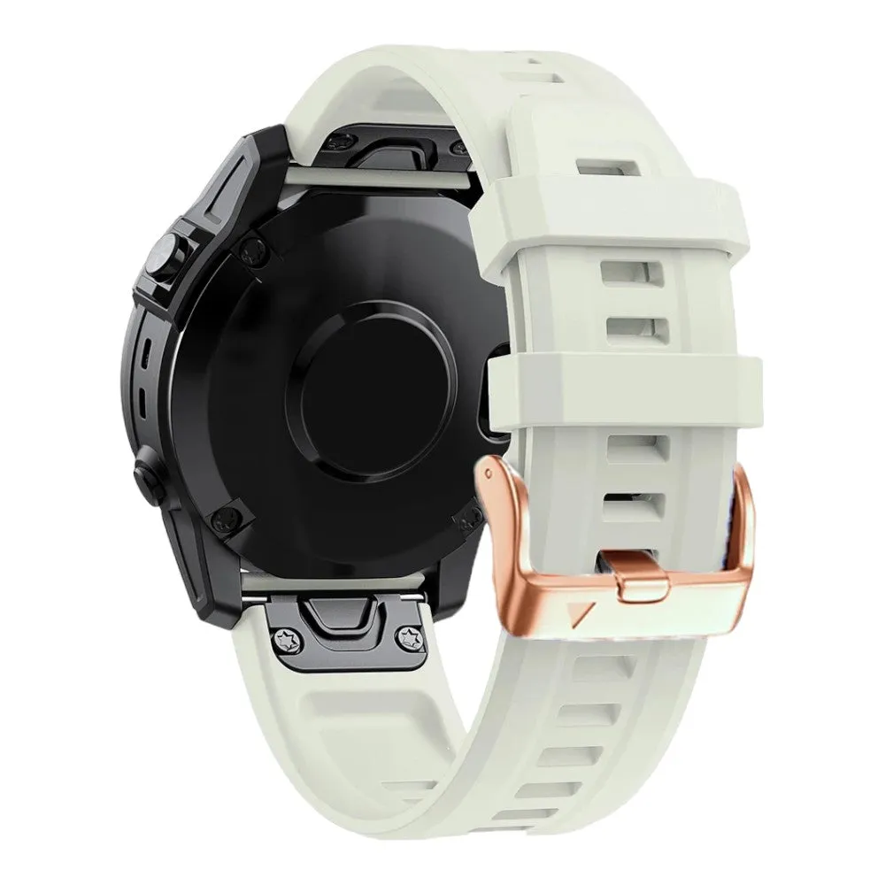 Replacement Rose Gold Silicone QuickFit Compatible Watch Straps