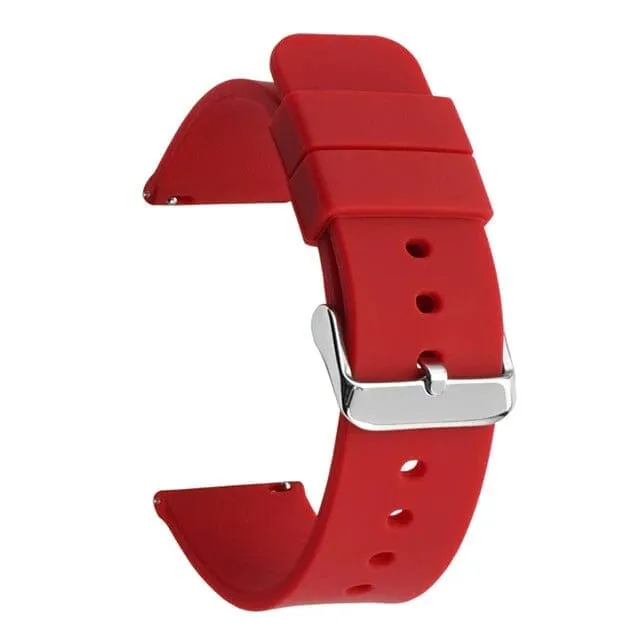 Replacement Silicone Watch Straps compatible with Universal 12mm Straps
