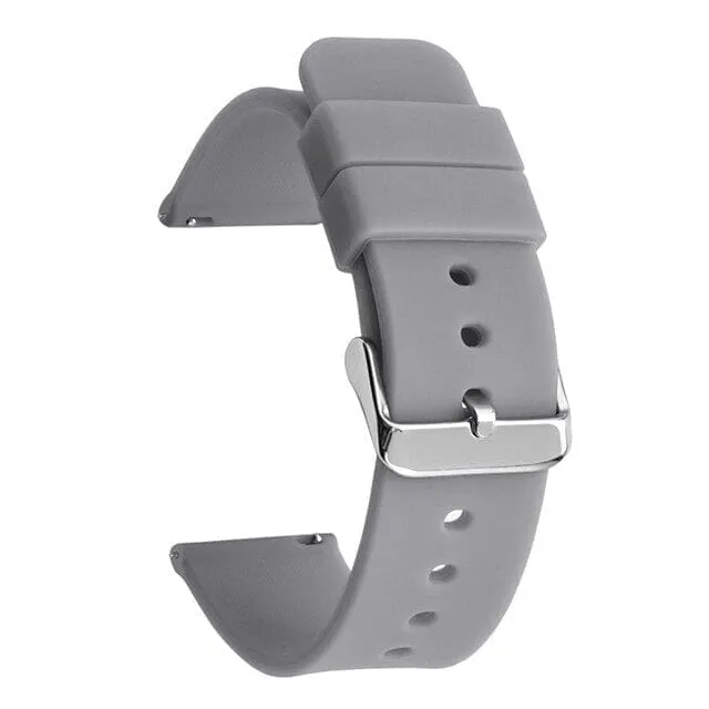 Replacement Silicone Watch Straps compatible with Universal 12mm Straps