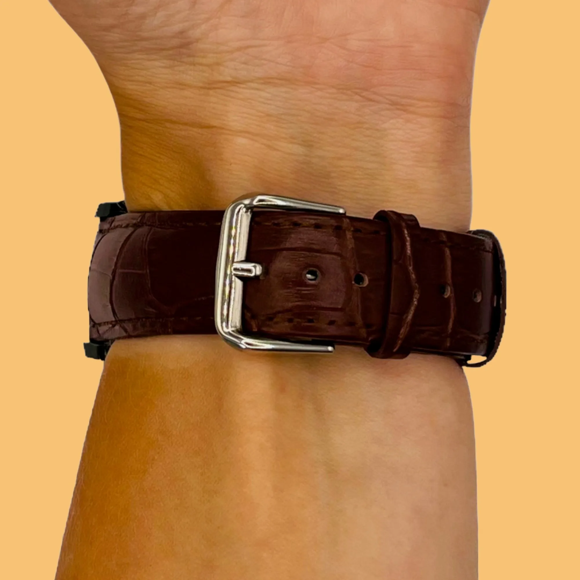 Replacement Snakeskin Leather Watch Straps compatible with Huawei Band 8