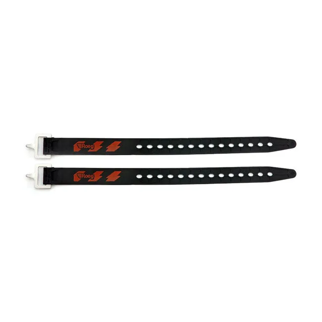 ROEG Luggage Straps - Black/Orange 35cm