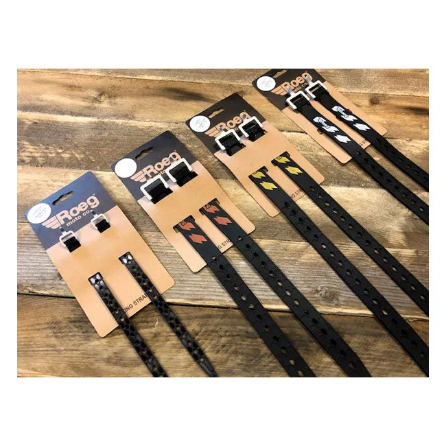 ROEG Luggage Straps - Black/Orange 35cm