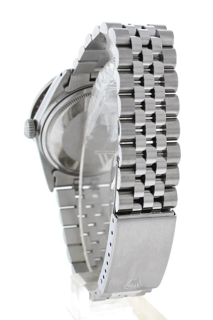 Rolex Custom Datejust 36 Red Diamond Dial Diamond Bezel Men's Watch