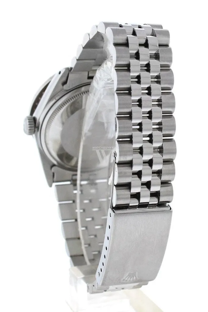 Rolex Custom Datejust 36 Red Diamond Dial Diamond Bezel Men's Watch