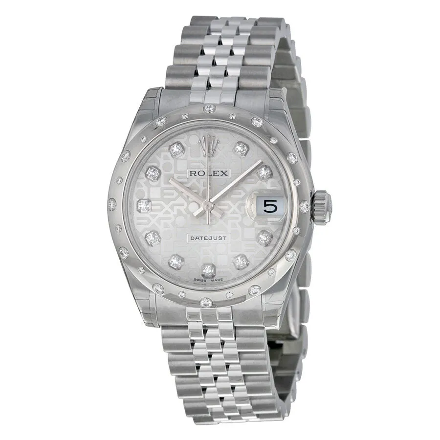 Rolex Oyster Perpetual Datejust 31 Silver Dial Stainless Steel Jubilee Bracelet Automatic Ladies Watch 178344SJDJ