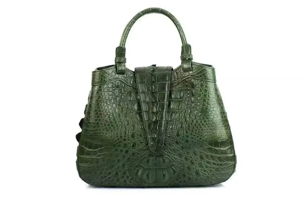 Rossie Viren Women's Crocodile Leather Hobo Shoulder Bags