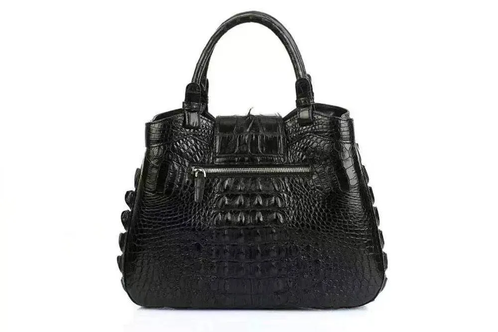 Rossie Viren Women's Crocodile Leather Hobo Shoulder Bags