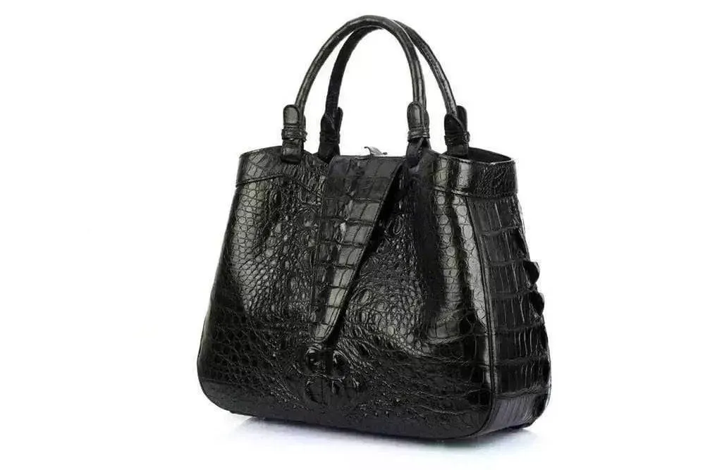 Rossie Viren Women's Crocodile Leather Hobo Shoulder Bags