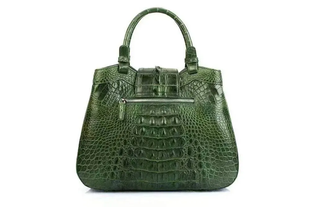 Rossie Viren Women's Crocodile Leather Hobo Shoulder Bags