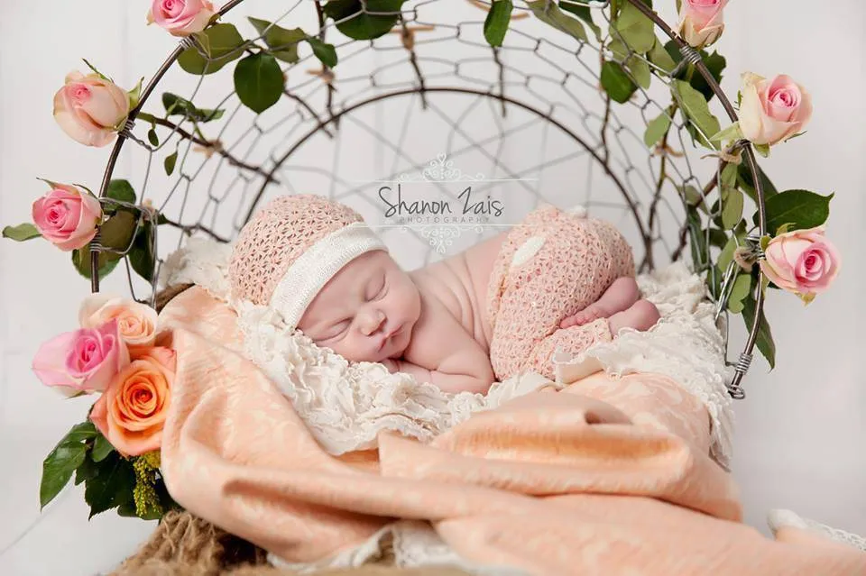 Ruffle Stretch Knit Baby Wrap in Cream