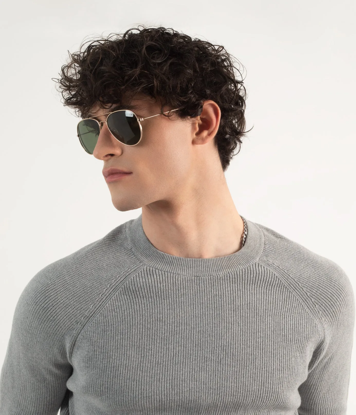 SADIE Metal Aviator Sunglasses