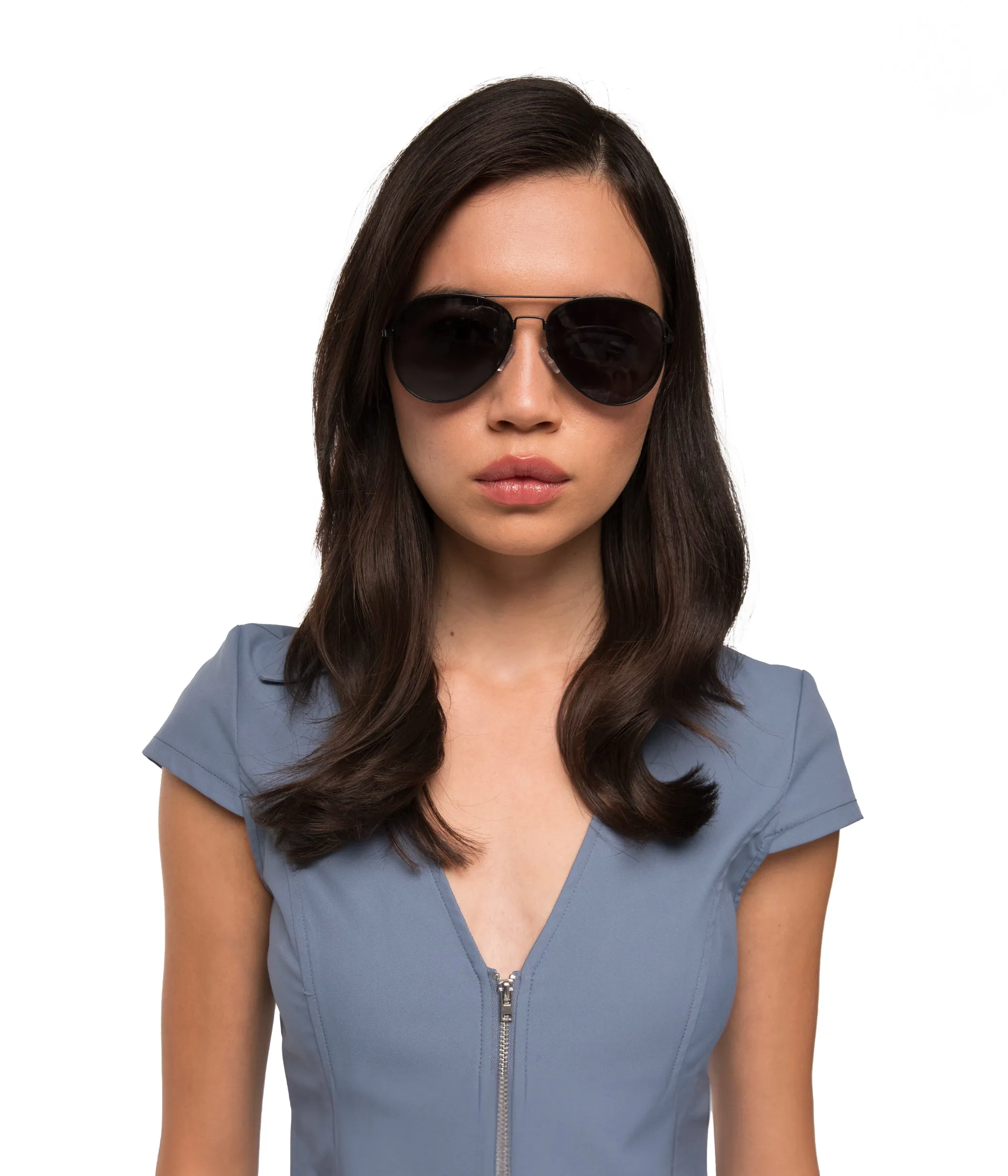 SADIE Metal Aviator Sunglasses